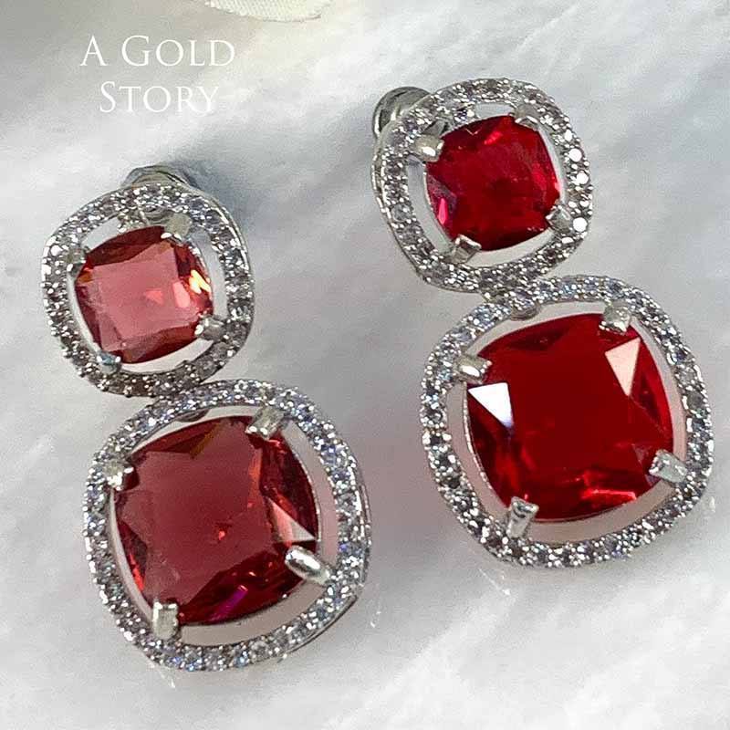 SMARAGDA EARRINGS RED
