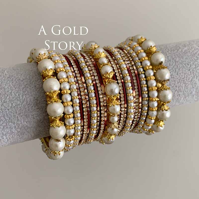 AYEZA BANGLES SET MAROON