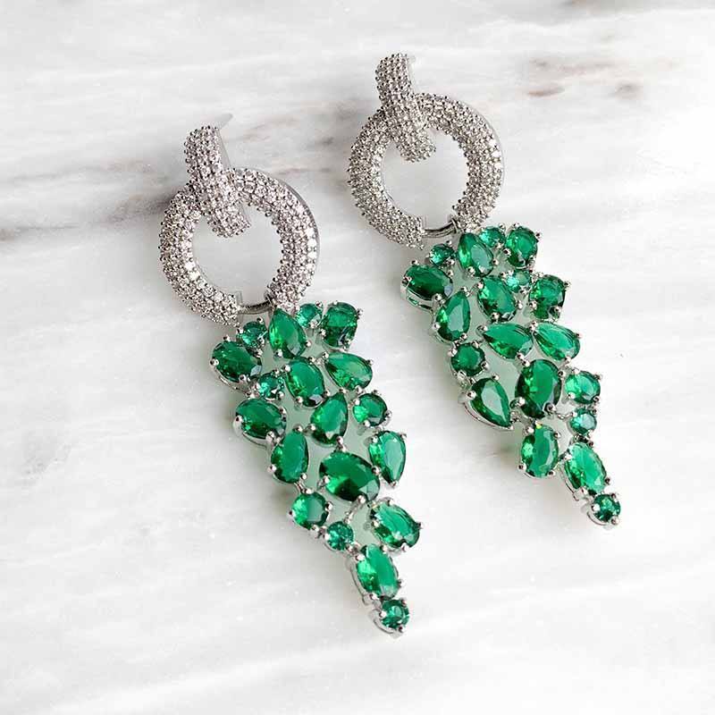 HAZEL EARRINGS GREEN