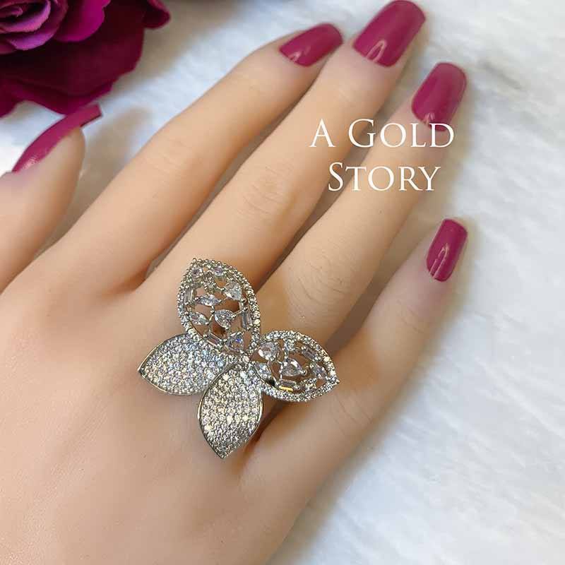 BUTTERFLY RING SILVER