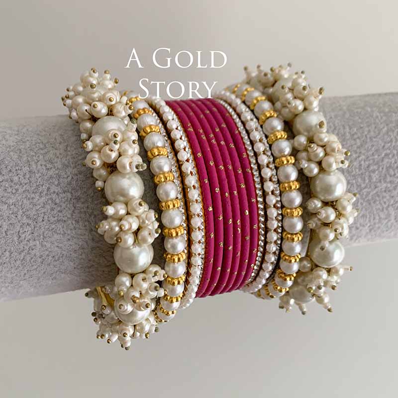 MUSKAN BANGLES SET TEA PINK