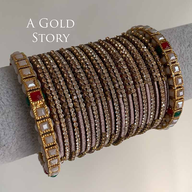 LARAH BANGLES SET GREY
