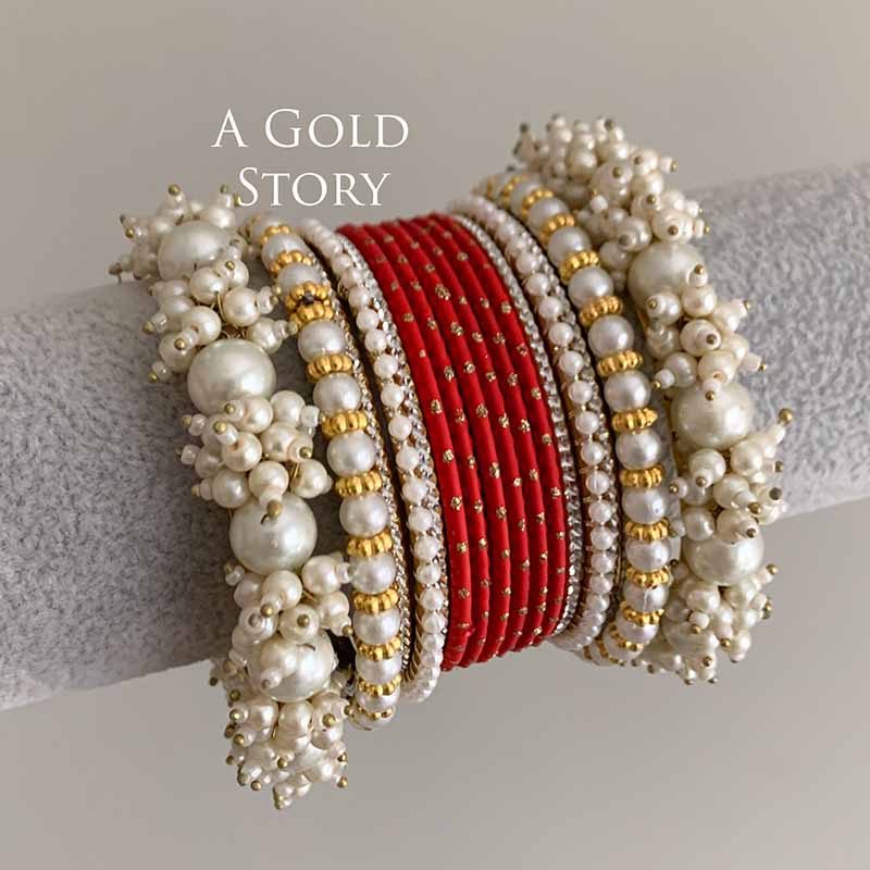 MUSKAN BANGLES SET RED