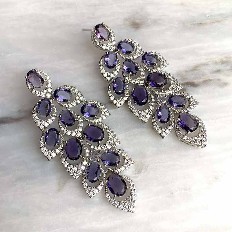 EMMA EARRINGS LILAC