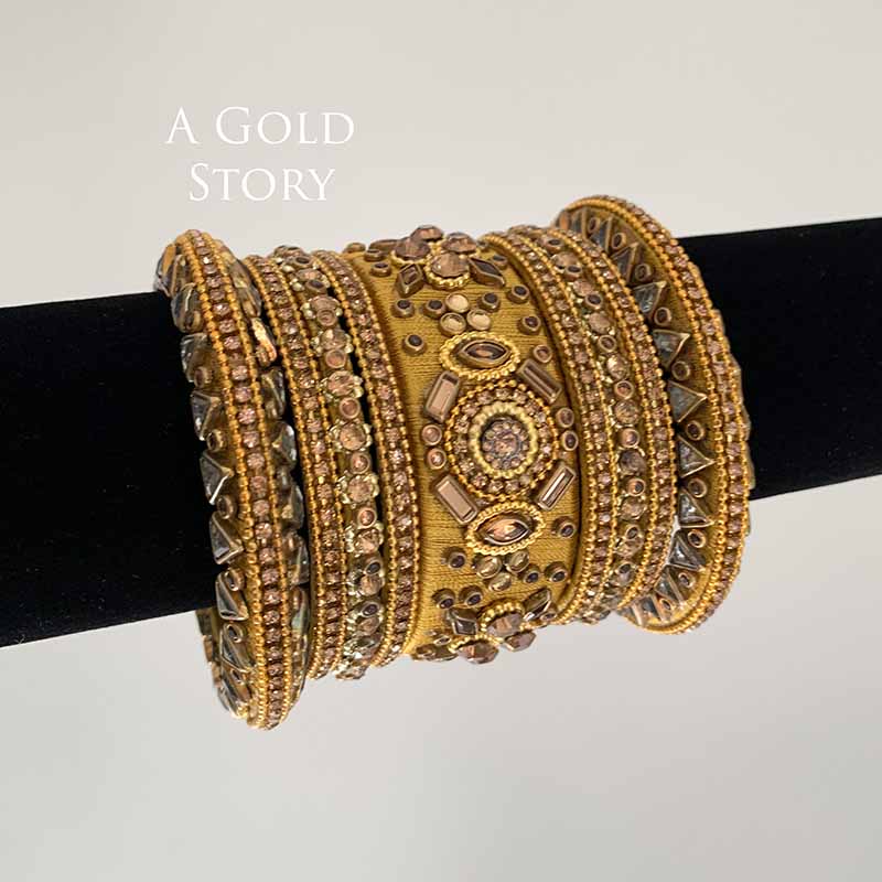 MINAKSHI BANGLES DARK BEIGE
