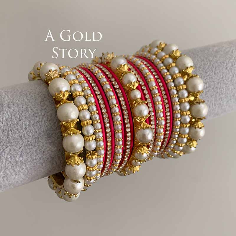 NEHA BANGLES SET PINK