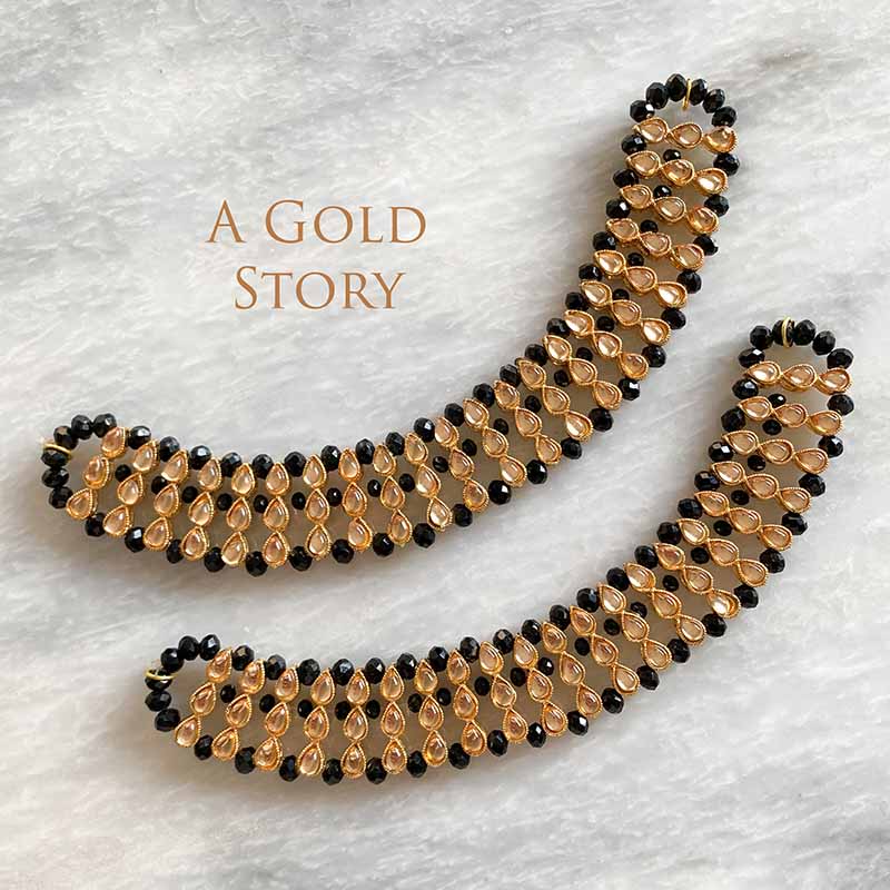 QAHIRA PAYALS BLACK