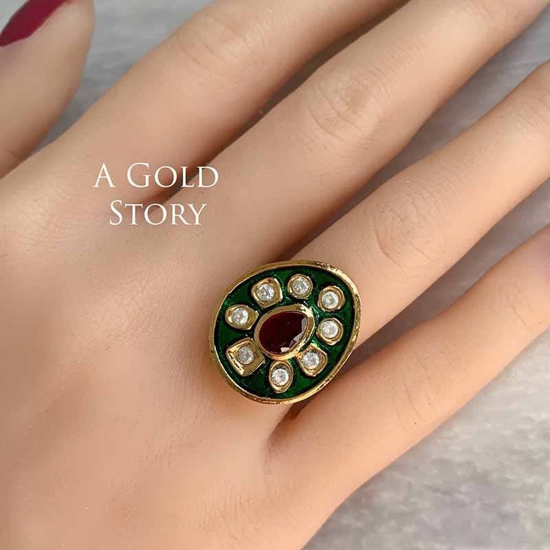 ZOHA RING GREEN