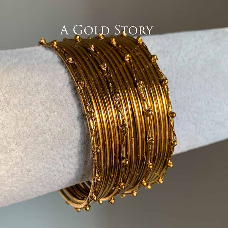 FATINA BANGLES SET GOLDEN
