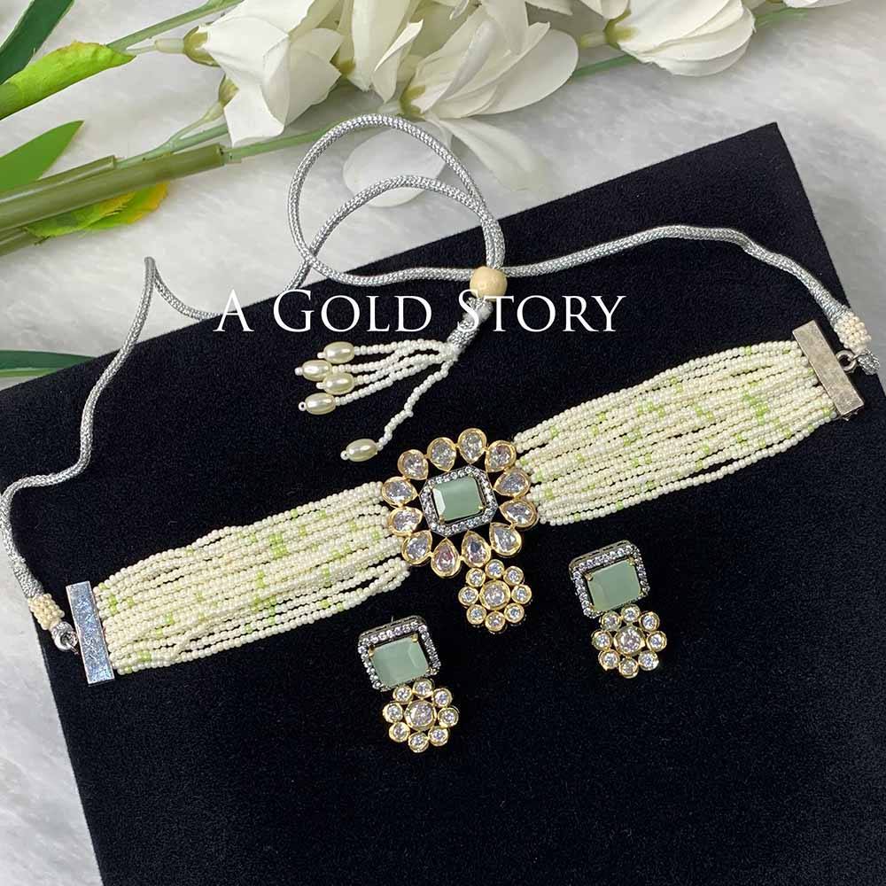 NISA SET APPLE GREEN - A GOLD STORY
