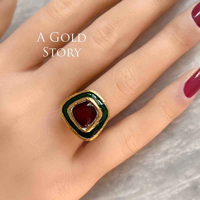 AADINA RING GREEN