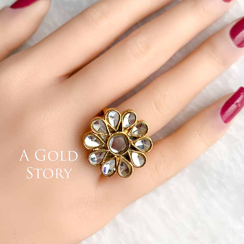 AMIMA KUNDAN RING