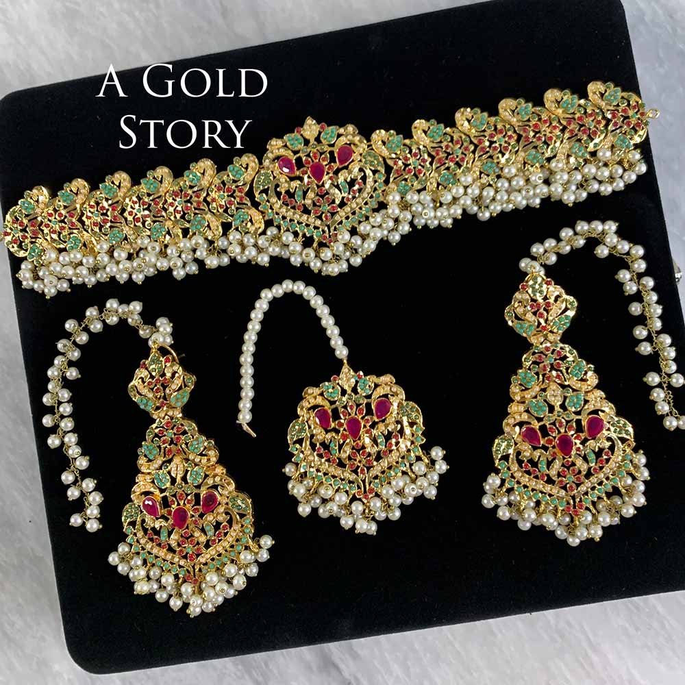 PARISA CHOKER SET PEARL