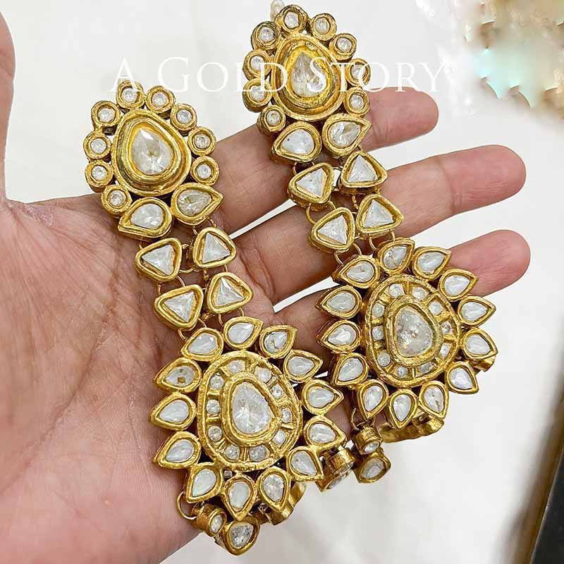 JAANAM KUNDAN EARRINGS (MAKE TO ORDER)