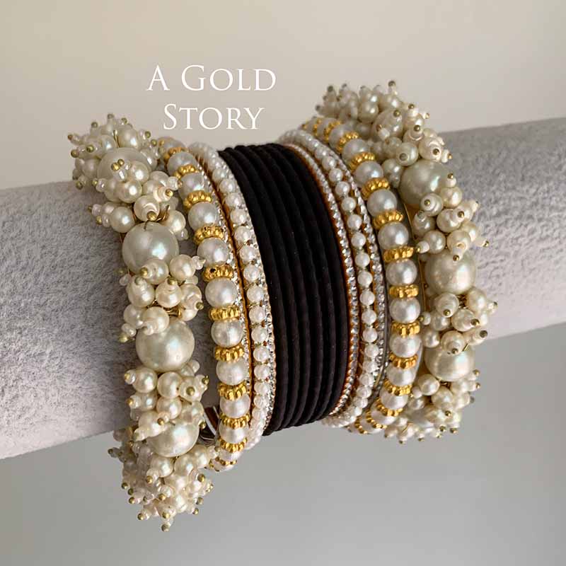 ESHAAL BANGLES SET BLACK