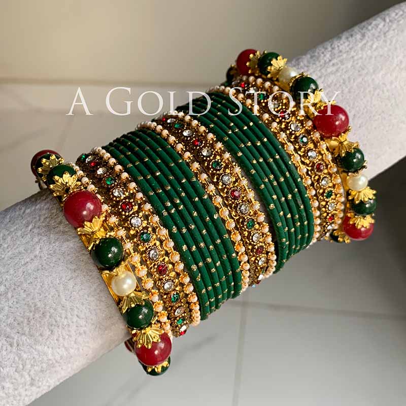 GREEN DELIGHT BANGLES SET