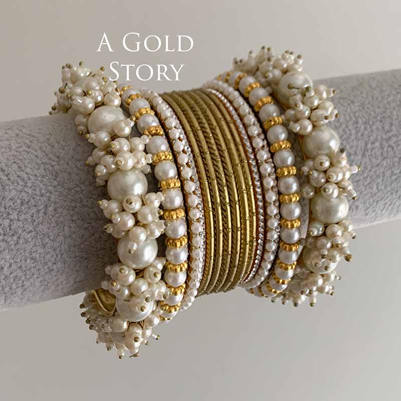 MUSKAN BANGLES SET GOLDEN