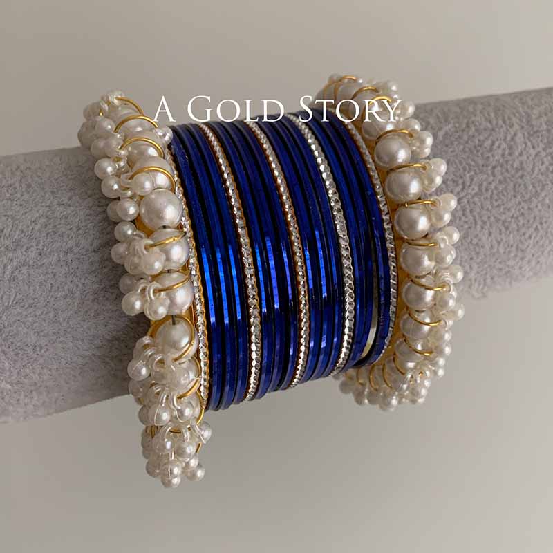 INAYA BANGLES SET BLUE