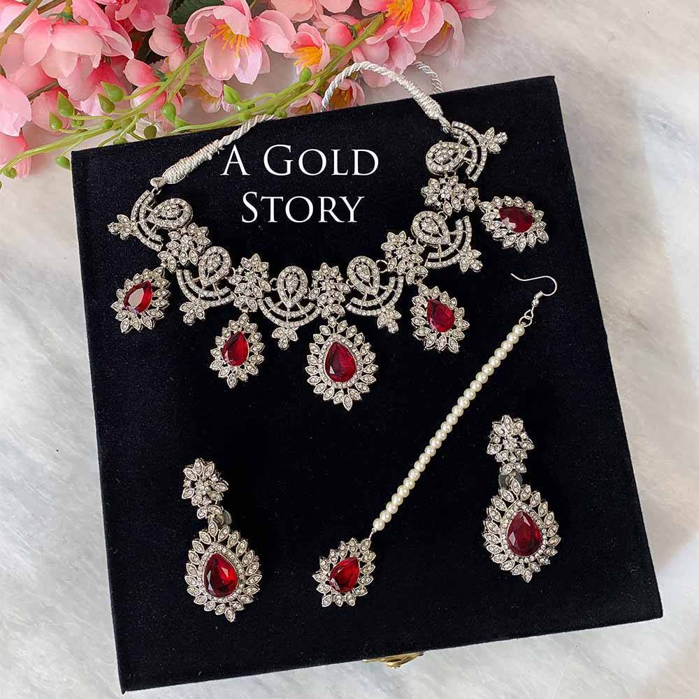 HEMA SILVER SET RED