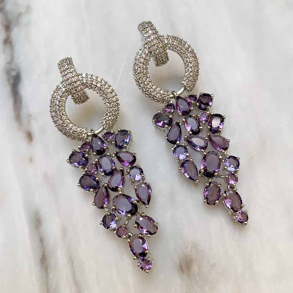 HAZEL EARRINGS LILAC