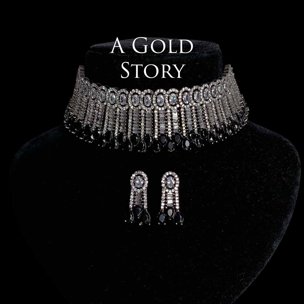 ELENA CHOKER SET BLACK