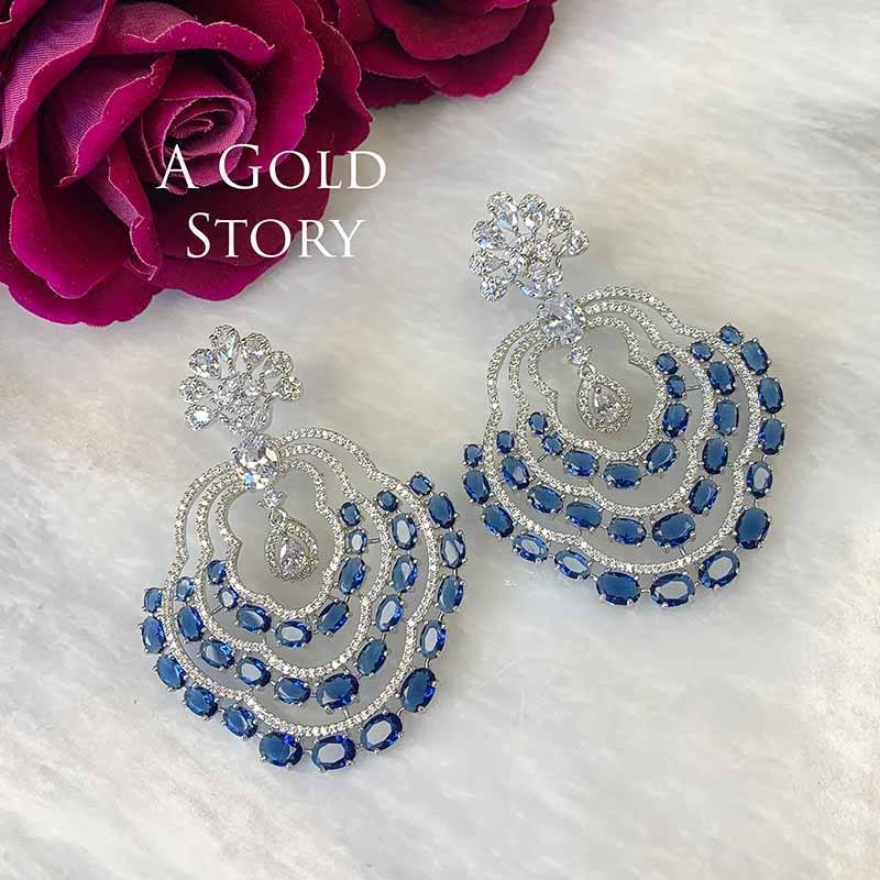 ETASHA EARRINGS BLUE
