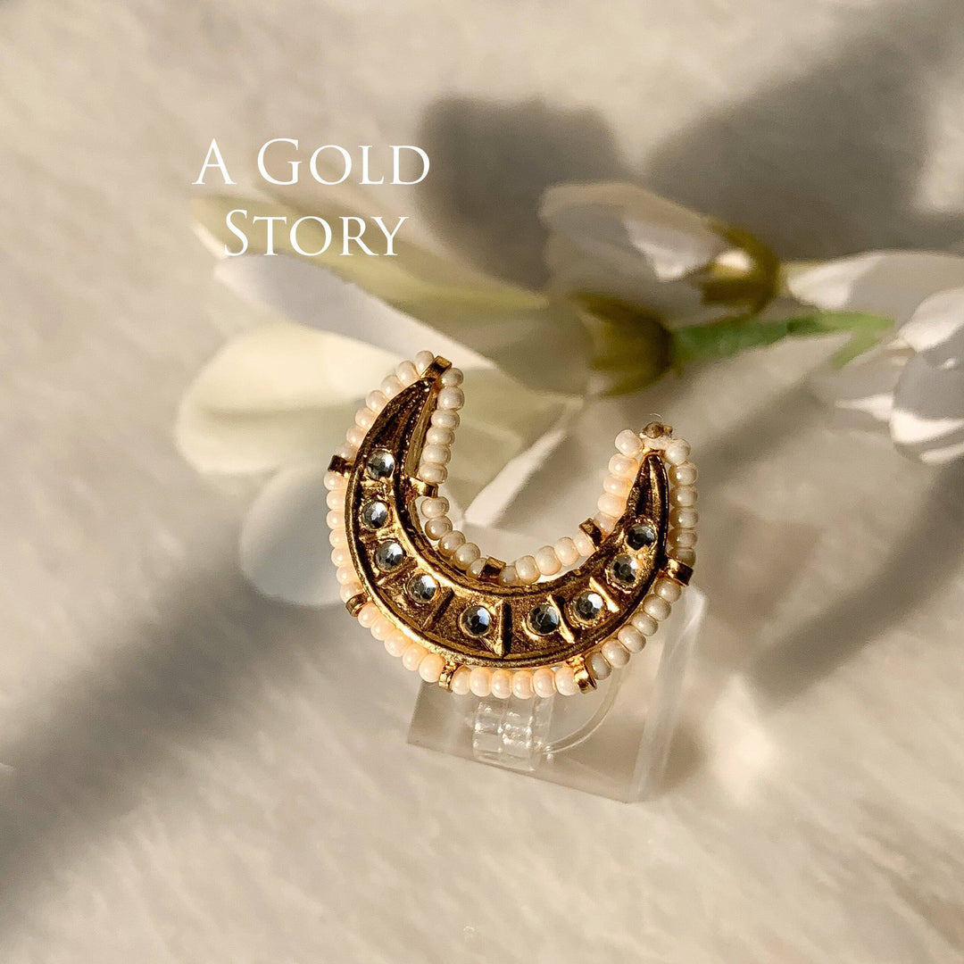 MALVA KUNDAN RING CRESENT