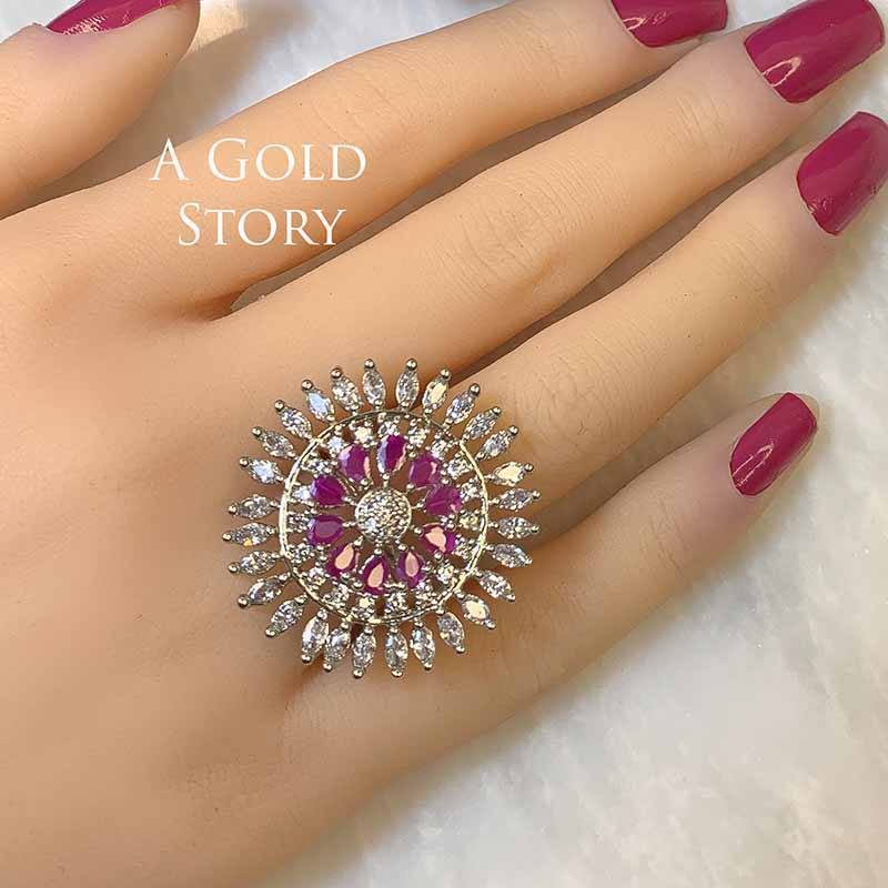 ANJU RING MAGENTA