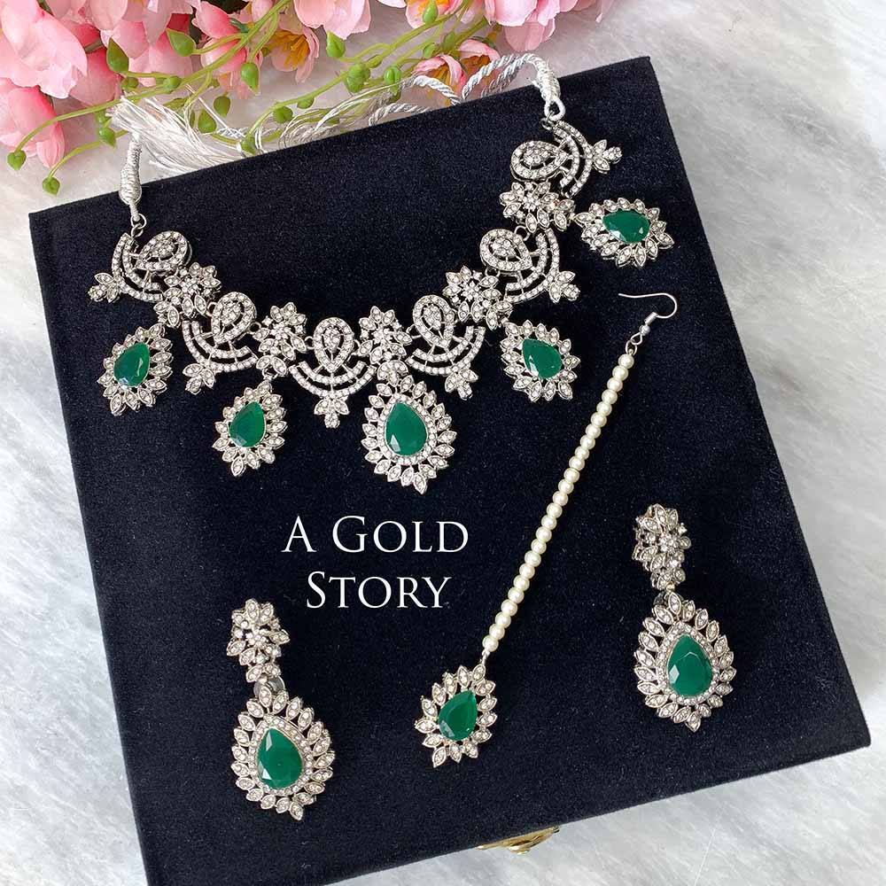 HEMA SILVER SET GREEN