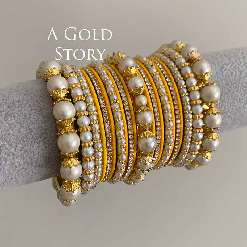 NEHA BANGLES SET YELLOW