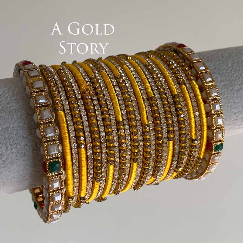 LARAH BANGLES SET YELLOW