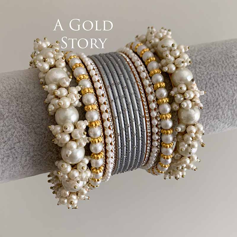 MUSKAN BANGLES SET SILVER
