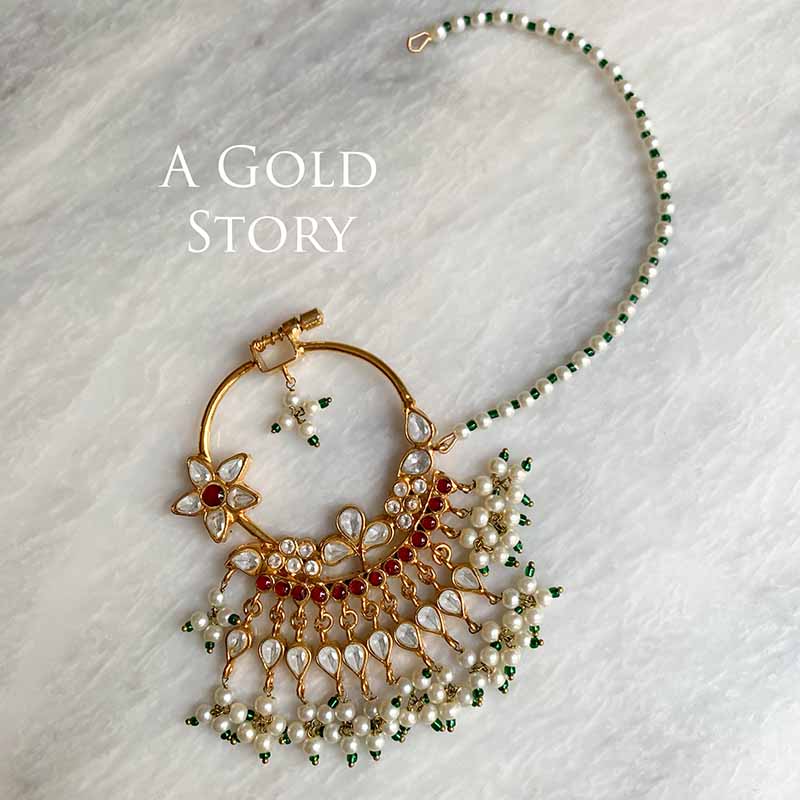 KINZAA KUNDAN POLKI NOSERING/ NATH