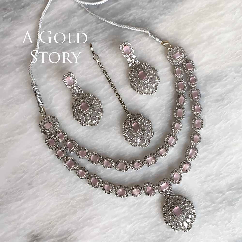 ORZAH NECKLACE SET PINK