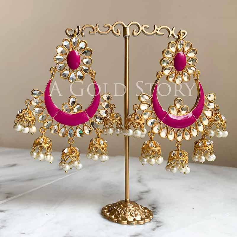 SHANEERA CHAANDBALIS MAGENTA - A GOLD STORY