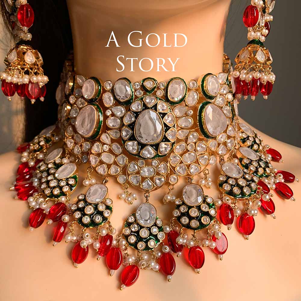 AAFIRA KUNDAN POLKI BRIDAL SET