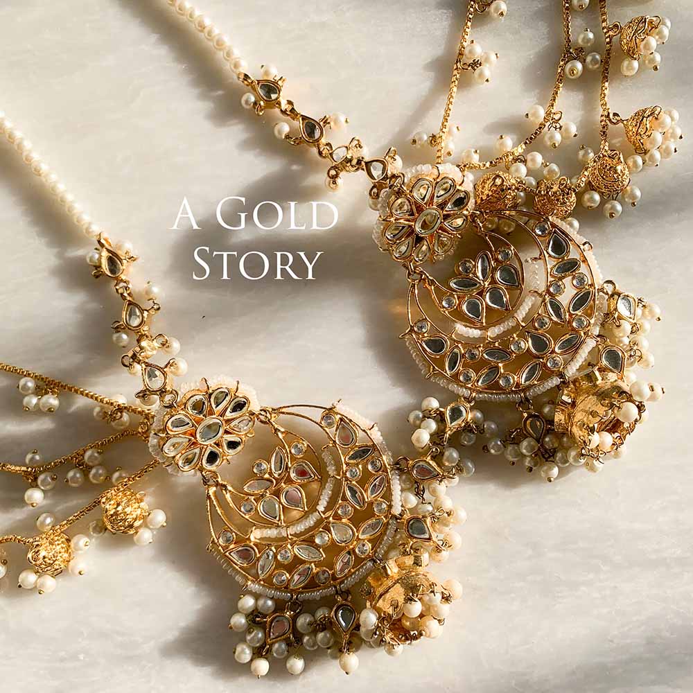 DARIA KUNDAN EARRINGS & TIKKA