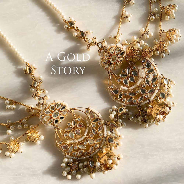 DARIA KUNDAN EARRINGS & TIKKA