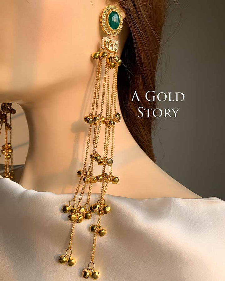 ZAINAB EARRINGS GREEN