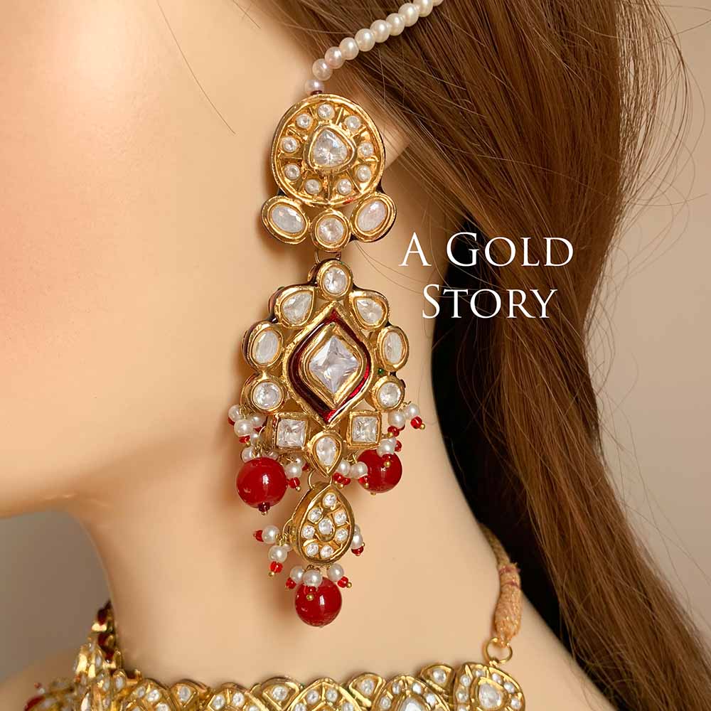 ALISHBA BRIDAL POLKI KUNDAN SET