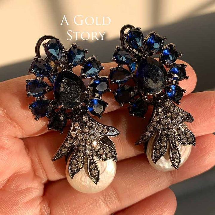 ALICE EARRINGS BLUE