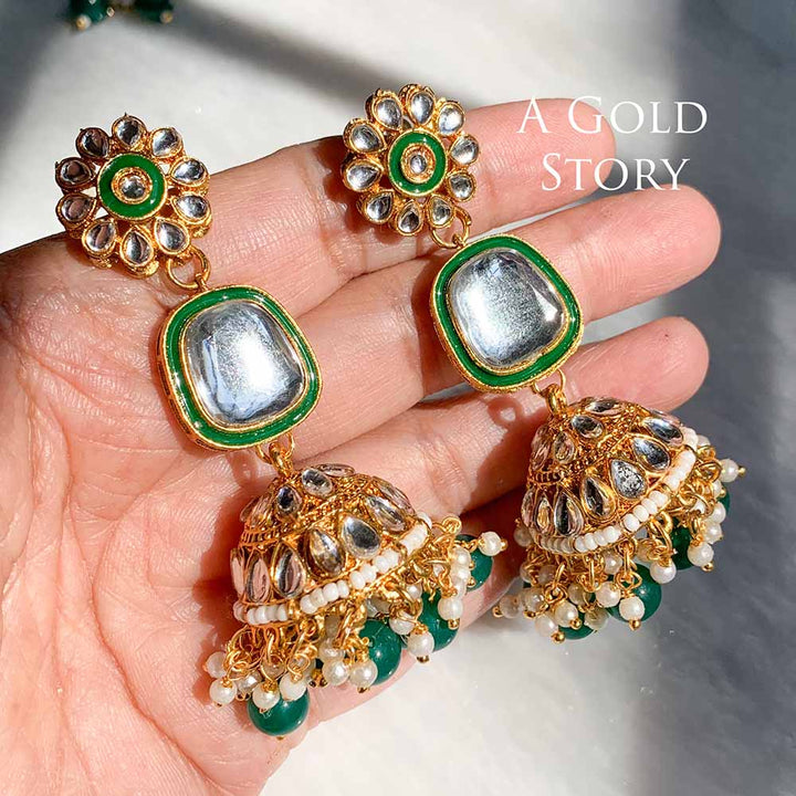 MEHAR MAALA SET EMERALD GREEN