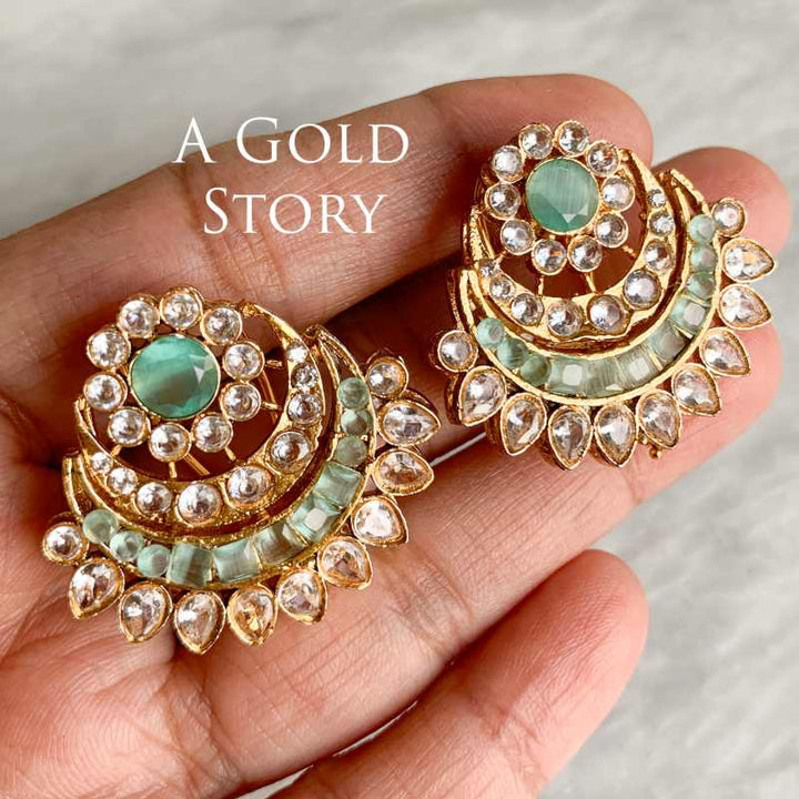 NABIHA EARRINGS SEA GREEN