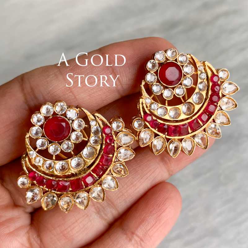 NABIHA EARRINGS HOT PINK