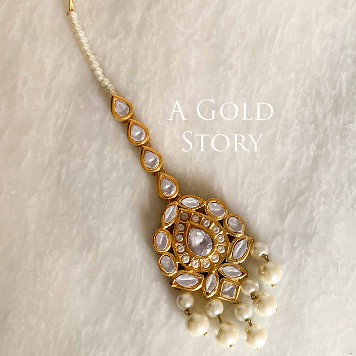 HIBISCUS BRIDAL KUNDAN POLKI SET