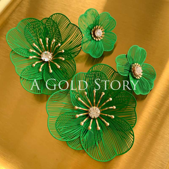 AMELIA EARRINGS GREEN