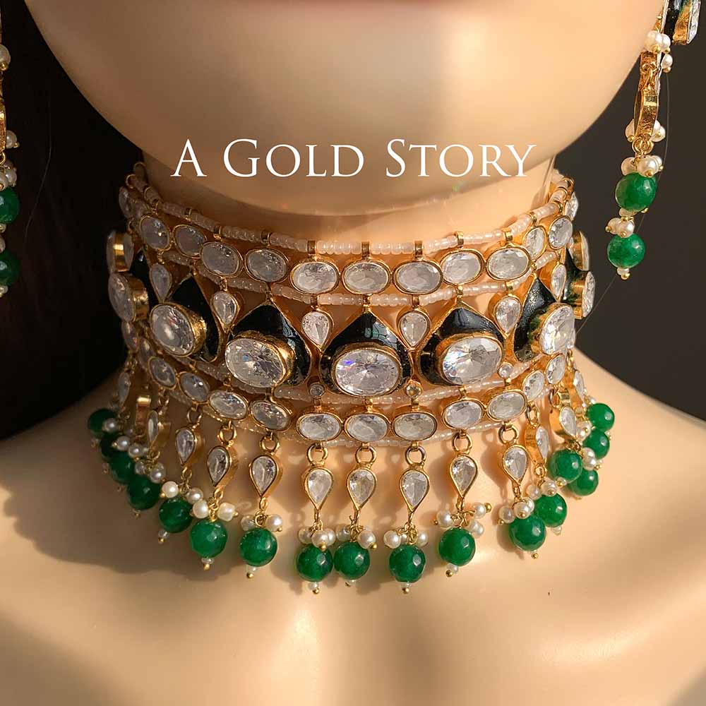 AANIYA KUNDAN POLKI BRIDAL SET