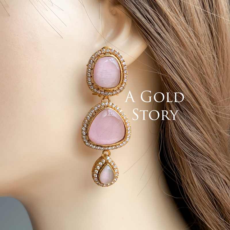 ANABIA EARRINGS PINK