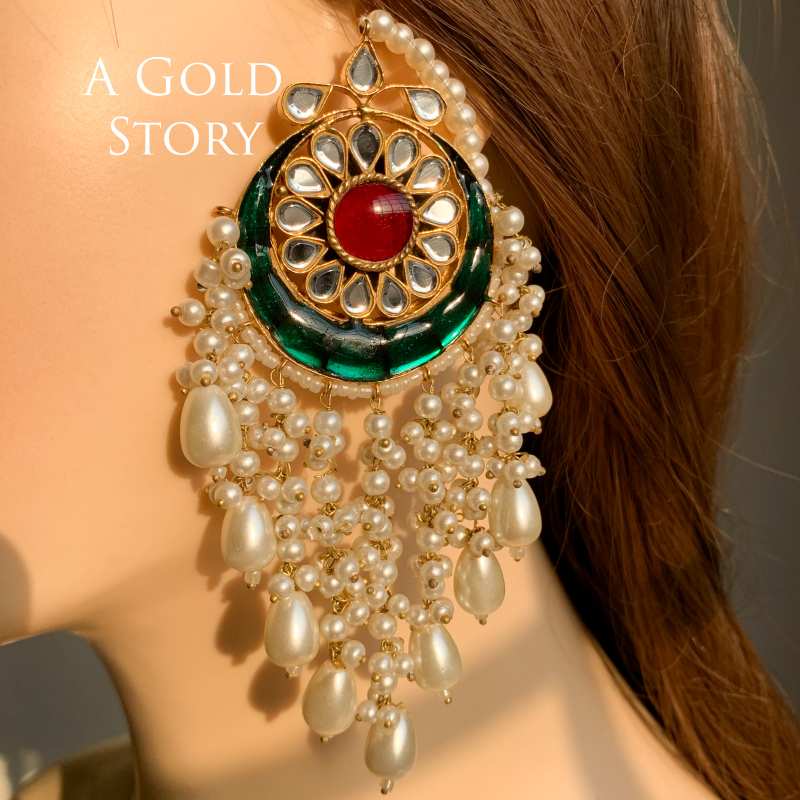 AMIRA EARRINGS GREEN