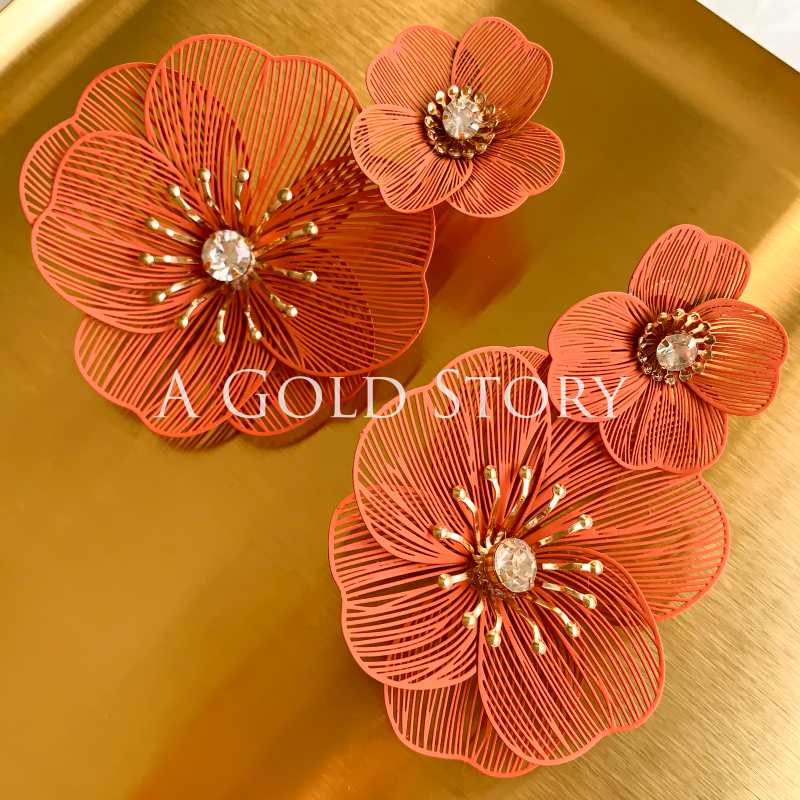 AMELIA EARRINGS ORANGE